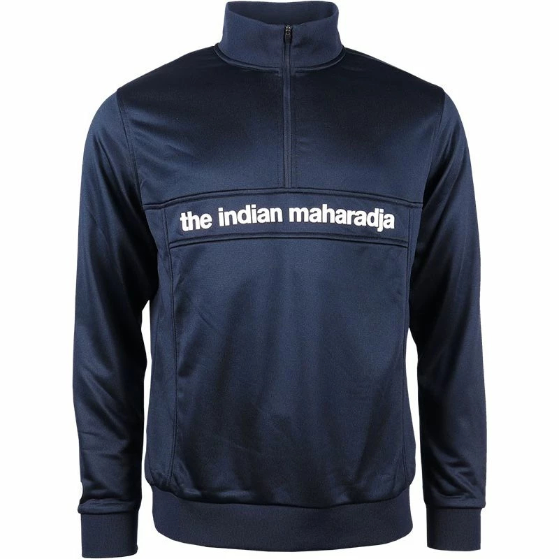 Indian Maharadja Poly Terry Half Zip Heren
